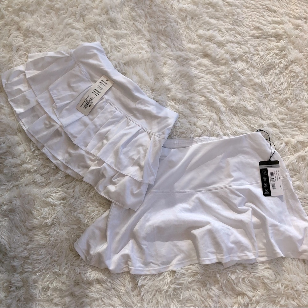 NWT 2 White Tennis Skirts Bundle